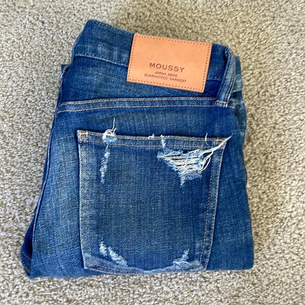 Moussy cropped denim